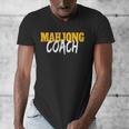 Mahjong Coach Coaching Trainer Teacher Men's V-Neck T-Shirt, funny design