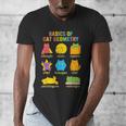 Math Cat Geometry Back To School Mathematics Teacher Men's V-Neck T-Shirt, funny design