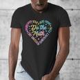 Do The Math Multiply Love Add Hope Math Teacher Tie Dye Men's V-Neck T-Shirt, funny design