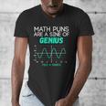 Math Puns Are a Sine Of Genius Math Teacher T-Shirt Men's V-Neck T-Shirt, funny design