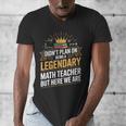 Math Teacher For Algebra Lovers Mathematics Men's V-Neck T-Shirt, funny design