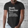 Math Teacher Definition Back To School First Day Men's V-Neck T-Shirt, funny design Math Teacher Definition Back To School First Day Men's V-Neck T-Shirt, funny design