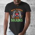Math Teacher Love Brain Heart Skeleton Hand Zombie Halloween Men's V-Neck T-Shirt, funny design Math Teacher Love Brain Heart Skeleton Hand Zombie Halloween Men's V-Neck T-Shirt, funny design