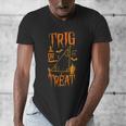 Math Teacher Nerd Student Halloween Trig Or Treat Men's V-Neck T-Shirt, funny design