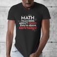 Math Teachers Aren't Mean Men's V-Neck T-Shirt, funny design Math Teachers Aren't Mean Men's V-Neck T-Shirt, funny design