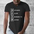 Mistakes Allow Thinking To Happen School Math Teacher Men's V-Neck T-Shirt, funny design Mistakes Allow Thinking To Happen School Math Teacher Men's V-Neck T-Shirt, funny design
