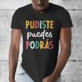 Multilingual Hispanic Heritage Spanish Teacher Maestra Men's V-Neck T-Shirt, funny design