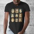 Music Teacher Orchestra Spooky Halloween Ghost Band Men's V-Neck T-Shirt, funny design Music Teacher Orchestra Spooky Halloween Ghost Band Men's V-Neck T-Shirt, funny design