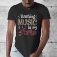 Music Teacher Teaching Music Is My Forte For Music Lovers Men's V-Neck T-Shirt, funny design Music Teacher Teaching Music Is My Forte For Music Lovers Men's V-Neck T-Shirt, funny design