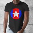 Nerdy Captain Sweatpants Retro Comic Book Fan Teacher Men's V-Neck T-Shirt, funny design