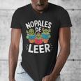 Nopales De Leer Bilingual Teacher Maestra Spanish Teacher Men's V-Neck T-Shirt, funny design