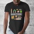 Novelty Montessori Studying Learning Schooling Teacher Love For Men Women Men's V-Neck T-Shirt, funny design