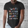 Ocean Animals Alphabet Cute Sea Life ABC Marine Kids Teacher Men's V-Neck T-Shirt, funny design Ocean Animals Alphabet Cute Sea Life ABC Marine Kids Teacher Men's V-Neck T-Shirt, funny design