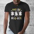 Pas De BOO-Rée Ghost Ballet Dancer Halloween Dance Teacher Men's V-Neck T-Shirt, funny design