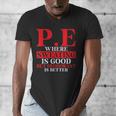 PE Where Sweating Is Good But Deodorant Is Better PE Teacher Men's V-Neck T-Shirt, Pe Teacher Gifts, funny design PE Where Sweating Is Good But Deodorant Is Better PE Teacher Men's V-Neck T-Shirt, Pe Teacher Gifts, funny design