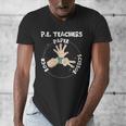 Physical Education PE Teacher Rock Paper Scissor Men's V-Neck T-Shirt, Pe Teacher Gifts, funny design Physical Education PE Teacher Rock Paper Scissor Men's V-Neck T-Shirt, Pe Teacher Gifts, funny design