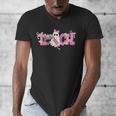 Pink Ghost Teach Halloween Teacher In Spooky Season Men's V-Neck T-Shirt, funny design Pink Ghost Teach Halloween Teacher In Spooky Season Men's V-Neck T-Shirt, funny design