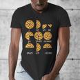 Pizza Slice Fraction Math Teacher Back To School Educational Men's V-Neck T-Shirt, funny design