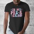 In My Pre K Era Groovy Back To School First Day Teacher Kids Men's V-Neck T-Shirt, Groovy Teacher Gifts, funny design