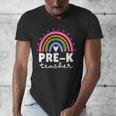 Pre-K Teacher Cute Pre Kindergarten For Teachers Rainbow For Men Women Kids Men's V-Neck T-Shirt, funny design Pre-K Teacher Cute Pre Kindergarten For Teachers Rainbow For Men Women Kids Men's V-Neck T-Shirt, funny design