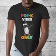 Pre-K Vibes Only Penguin Teachers Kids Back To School Men's V-Neck T-Shirt, funny design Pre-K Vibes Only Penguin Teachers Kids Back To School Men's V-Neck T-Shirt, funny design