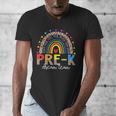PreK Dream Team Leopard Rainbow Teacher Squad Back To School Men's V-Neck T-Shirt, funny design PreK Dream Team Leopard Rainbow Teacher Squad Back To School Men's V-Neck T-Shirt, funny design