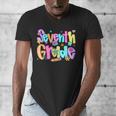 Preppy Seventh Grade Back To School 7th Grade Teachers Girls Men's V-Neck T-Shirt, funny design Preppy Seventh Grade Back To School 7th Grade Teachers Girls Men's V-Neck T-Shirt, funny design