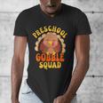 Preschool Gobble Squad Cute Turkey Thanksgiving Teacher Men's V-Neck T-Shirt, funny design Preschool Gobble Squad Cute Turkey Thanksgiving Teacher Men's V-Neck T-Shirt, funny design