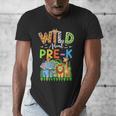 Preschool Teacher Kids Back To School Wild About Pre-K Men's V-Neck T-Shirt, funny design