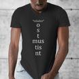 Present Active Conjugation Latin Teacher Latin Language Men's V-Neck T-Shirt, funny design