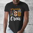 Principal Boo Crew Ghost Halloween Teachers School Matching Men's V-Neck T-Shirt, funny design