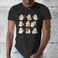 Pumpkin Pi Math Teacher Geek Men's V-Neck T-Shirt, funny design Pumpkin Pi Math Teacher Geek Men's V-Neck T-Shirt, funny design