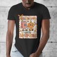 Pumpkin Teacher Preppy Fall In Love With Learning Autumn Men's V-Neck T-Shirt, funny design