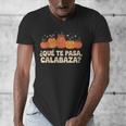 Que Pasa Calabaza Spanish Teacher Bilingual Pumpkin Women Men's V-Neck T-Shirt, funny design