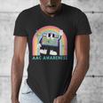 Rainbow AAC Awareness Month SPED Teacher SLP Communication Men's V-Neck T-Shirt, funny design