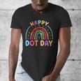 Rainbow Happy Dot Day Shirts Teacher Kids September 15th Men's V-Neck T-Shirt, funny design Rainbow Happy Dot Day Shirts Teacher Kids September 15th Men's V-Neck T-Shirt, funny design
