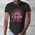 Rainbow Retro Homeschool Mom Teacher I Teach In My Pajamas Men's V-Neck T-Shirt, Couple Gifts, funny design Rainbow Retro Homeschool Mom Teacher I Teach In My Pajamas Men's V-Neck T-Shirt, Couple Gifts, funny design