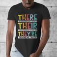 There Their They’Re Grammar Joke For English Teacher Student Men's V-Neck T-Shirt, English Teacher Gifts, funny design