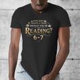 Reading 6–7 Teacher Librarian English Book Lover Quote Men's V-Neck T-Shirt, English Teacher Gifts, funny design