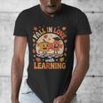 Retro Fall In Love With Learning Pumpkin Leaf Teacher Autumn Men's V-Neck T-Shirt, funny design Retro Fall In Love With Learning Pumpkin Leaf Teacher Autumn Men's V-Neck T-Shirt, funny design