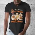 Retro Are You Fall O Ween Directions Ghost Teacher Spooky Men's V-Neck T-Shirt, funny design Retro Are You Fall O Ween Directions Ghost Teacher Spooky Men's V-Neck T-Shirt, funny design