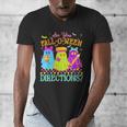 Retro Are You Falloween Direction Teacher Spooky Halloween Men's V-Neck T-Shirt, funny design