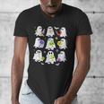 Retro Halloween Science Teacher Ghost Laboratory Teacher Men's V-Neck T-Shirt, Science Teacher Gifts, funny design Retro Halloween Science Teacher Ghost Laboratory Teacher Men's V-Neck T-Shirt, Science Teacher Gifts, funny design