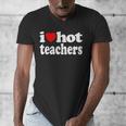Retro I Love Hot Teachers Vintage I Heart Hot Teacher Men Women Girls Kids Men's V-Neck T-Shirt, funny design