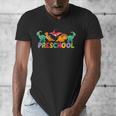 Retro Preschool Cute Dinosaur Preschool Teacher Kids Boys Men's V-Neck T-Shirt, funny design Retro Preschool Cute Dinosaur Preschool Teacher Kids Boys Men's V-Neck T-Shirt, funny design