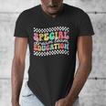 Retro Special Education Squad Groovy Dream Team SPED Teacher Men's V-Neck T-Shirt, Groovy Teacher Gifts, funny design Retro Special Education Squad Groovy Dream Team SPED Teacher Men's V-Neck T-Shirt, Groovy Teacher Gifts, funny design