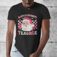 Santa Favorite Teacher Shirt Teacher Christmas Men's V-Neck T-Shirt, funny design Santa Favorite Teacher Shirt Teacher Christmas Men's V-Neck T-Shirt, funny design