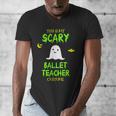 Scary Ballet Teacher Costume Halloween Lazy Easy Men's V-Neck T-Shirt, funny design Scary Ballet Teacher Costume Halloween Lazy Easy Men's V-Neck T-Shirt, funny design