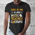 This Is My Scary Music Teacher Halloween Costumes Pajama Men's V-Neck T-Shirt, funny design