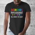 School Psychologist Is a Work Of Heart Teacher LSSP Doctor Men's V-Neck T-Shirt, funny design School Psychologist Is a Work Of Heart Teacher LSSP Doctor Men's V-Neck T-Shirt, funny design
